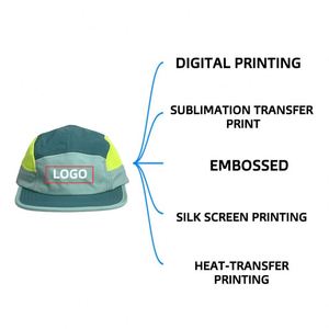 Casquette de course NOVA en gros, imperméable, design personnalisé, séchage rapide, en nylon, 7 panneaux, pour le camping, la randonnée, le trail, avec patchs - Product Image 4
