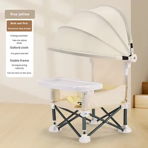 Chaise haute bébé transfrontalière pliable et portable pour camping et extérieur, avec structure en plastique, sans assemblage, <span class=keywords><strong>hauteur</strong></span> réglable, 2-4 ans - Product Image 6