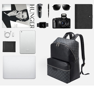Nuovissimo Design LOGO con il Tuo Nome del Marchio Zaino di Lusso in Pelle PU Impermeabile Pieghevole di Grande Capacità per Uomo - Product Image 4