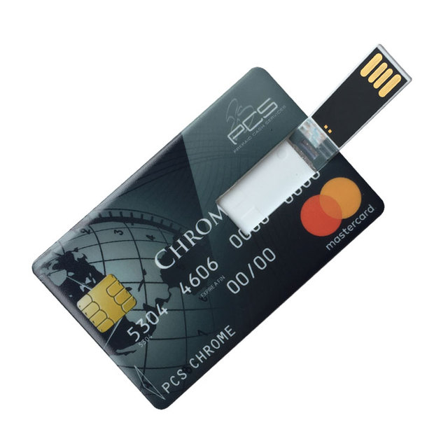 Usb Business Card 2.0 Business Card Printing Popular Gift Advertising Pendrive 128gb 3.0 16GB Credit Card USB Flash Drive