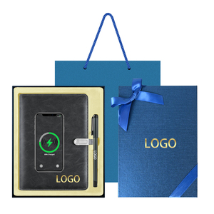 卸売供給ビジネスギフトレザーノートモバイルパワースマートジャーナル日記ノートボックスとペンセット付きデジタルメモ帳 - Product Image 1