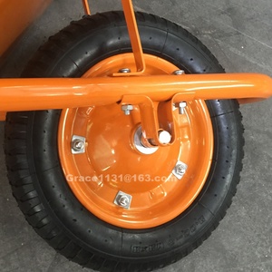 Carretilla de construcción de acero motorizada WB2203 de 60L china con rueda sólida Material de hierro de Metal barato para Kenia Filipinas - Product Image 5
