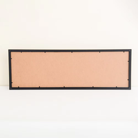 Bingkai Foto MDF 10"x30" Modern Hitam Bingkai Kayu Foto Fashion Dengan Alas Bingkai Poster Pajangan Keluarga Panoramic