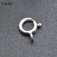 Vente en gros de bijoux de bonne qualité Fermoirs à ressort en argent 925 tendance pour la fabrication de colliers et de bracelets pour femmes et hommes