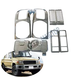 MAICTOP car accessories abs chrome kit protection trims cover for land cruiser 79 series pickup LC79 FJ79