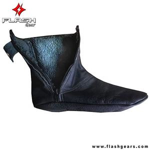 Custom Made Unisex <b>Leather</b> <b>Socks</b> With Zipper Brown Color <b>Leather</b> <b>Socks</b> - Product Image 4