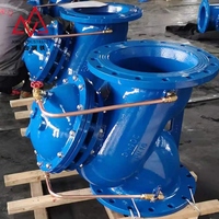 Vannes de régulation manuelles à diaphragme en fonte ductile PN16 pour système de circulation et de distribution d'eau industrielle