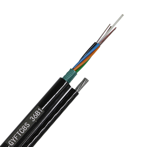 GYFTC8S Cable de fibra óptica de 144 núcleos recubierto de PVC 2km de longitud para red de telecomunicaciones Cable óptico aéreo Precio competitivo - Product Image 1