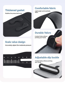 حراس رياضية ناعمة احترافية مزدوجة الأشرطة مضغوطة حماية للمعصم قابلة للتعديل تمنع استخدام اللف للبالغين - Product Image 4