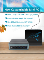 Mini PC Eglobal F3-1335U de 10 Núcleos y 12 Subprocesos, Intel Core I5, 64 GB de RAM, 2 SSD M.2 NVME, Nuevo Ventilador Turbo de Cobre, Computadora de Escritorio