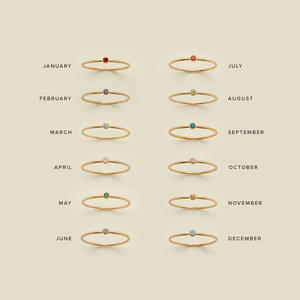 خاتم حجر من الفولاذ المقاوم للصدأ خاتم مستطيل الشكل من <span class=keywords><strong>December</strong></span> هدية عيد ميلاد عيد الحب - Product Image 2