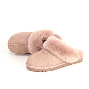 Pantoufles d'intérieur classiques <span class=keywords><strong>en</strong></span> peau de mouton australiennes personnalisées d'hiver <span class=keywords><strong>en</strong></span> peau de mouton véritable usine de pantoufles de maison - Product Image 5