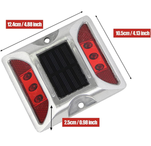 Nhà Máy Giá giao thông năng lượng mặt trời phản xạ năng lượng mặt trời <span class=keywords><strong>LED</strong></span> vỉa hè đèn flasher đường Stud - Product Image 3