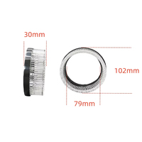 IDISON 5D-30O Smart 3 pouces 12V RGB LED Angel Eyes Halo Rings, masque de phare coloré à commande par application pour la mise à niveau de tous les véhicules
