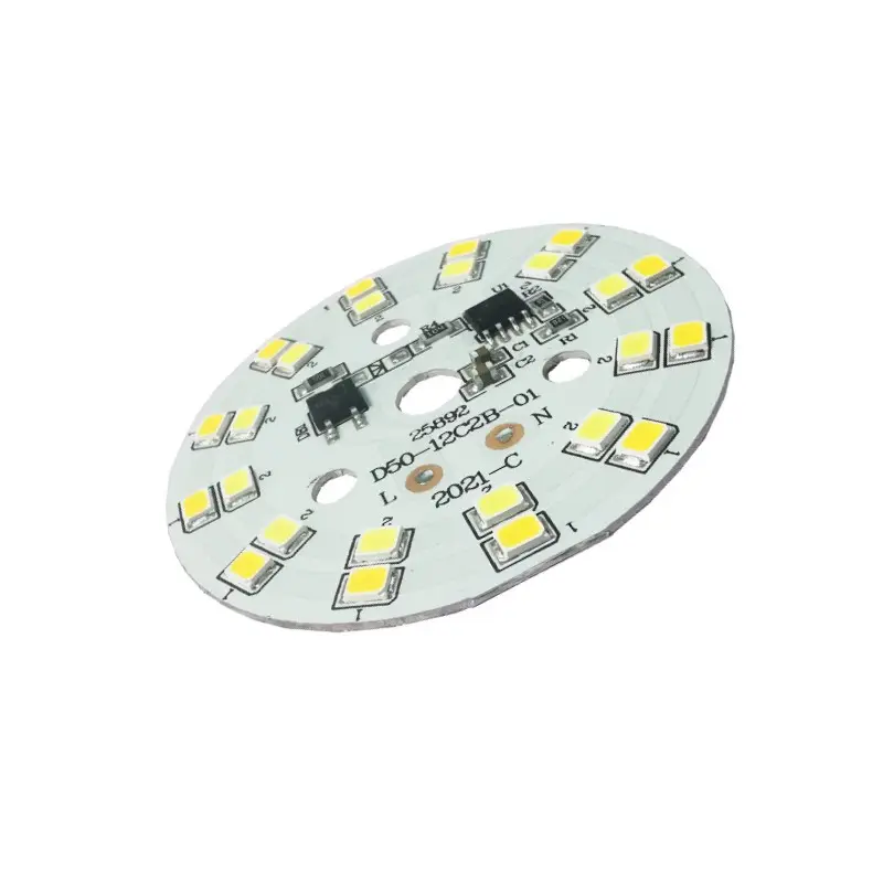 Placa controladora DOB AC220V, módulo LED de 2 colores, PCB, MCPCB, base de aluminio, bombilla LED PCB