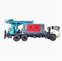 Foreuse de puits d'eau montée sur camion de 300 m pour chantier, haute efficacité de forage, construction durable