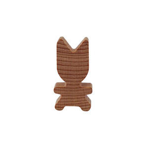 Statuetta di Volpe in Legno di Faggio Naturale per Pittura Fai-da-Te per Bambini - Product Image 1