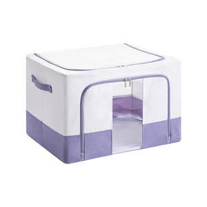 Matcha verde grande capacità dormitorio scatola portaoggetti in tessuto cialde griglie per abbigliamento trapunte giocattoli Anti-muffa e Anti-umidità - Product Image 1