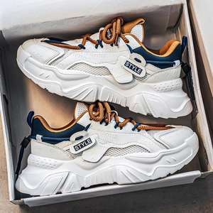 Zapatos de hombre 2026: Nuevas zapatillas deportivas de moda con malla transpirable, aumento de altura, estilo casual grueso, con cordones, para jóvenes. - Product Image 5