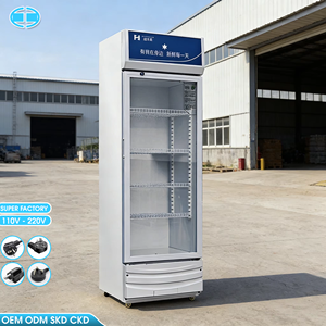 Réfrigérateur commercial vertical J Factory pour boissons, vitrine réfrigérée avec portes vitrées, idéal pour la bière - Product Image 1