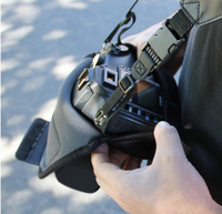 Sac à appareil photo triangulaire imperméable avec logo personnalisé, pochette de photographie, étui de rangement portable pour appareil photo numérique pour les voyages en plein air