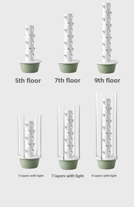 7 lớp chất lượng cao nông nghiệp thủy canh/khí canh hệ thống nft tháp thẳng đứng cho trồng rau thủy canh hệ thống tháp - Product Image 5