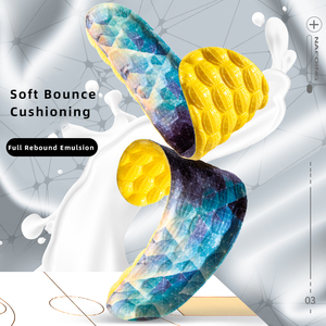 PU Foam Insole Stretch Breathable Deodorant Running Cushion Shock Absorption Sport <strong>Shoe</strong> Insert Insoles - Product Image 4