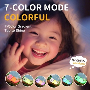 Myratts Kids Cute Soft Silicone Chameleon Night <b>Light</b> Dimmable <b>Timer</b> Portable Nursery Bedside Lamp (Chameleon Blue) - Product Image 3