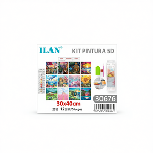 Kit Pittura Diamante 5D Ilan 30x40 cm, Disegni Misti, Decorazione Casa - Product Image 2