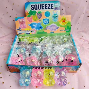 Flashy Bear <b>Squishy</b> Toy | Soft & Sparkly Stress Reliever for Kids and Adults | Colorful Fidget Fun - Product Image 4
