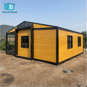 Casa Contenedor Prefabricada <span class=keywords><strong>de</strong></span> Acero <span class=keywords><strong>de</strong></span> Lujo Moderna <span class=keywords><strong>de</strong></span> 20/30/40 Pies, Expandible, con <span class=keywords><strong>Baño</strong></span> y Cocina, para Uso en Villas - Product Image 1