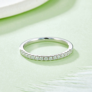 Anillo de Protección Recto J&C en Plata de Ley 925 con Baño de Oro Blanco y Diamante Cultivado en Laboratorio de 0.33ct Color D para Mujer - Product Image 5