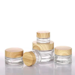 Tarro Cosmético Transparente/Esmerilado Personalizado con Tapa de Bambú Modelo LK01, Logotipo Personalizado para Crema de Ojos y Cuidado de la Piel, Tamaños de 5-200g - Product Image 3