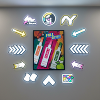 Cadre d'affichage publicitaire LED mural personnalisé pour produits, publicité intérieure, affichage LED ultra-fin pour la vente au détail, panneau d'affichage LED