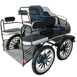 Charrette de luxe à quatre roues pour 1 personne / Mini-charrette à poney à vendre, charrette à chevaux pour le tourisme, sulky - Product Image 3