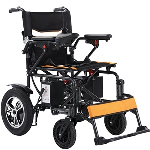 インテリジェントリチウム電池搭載折りたたみ式電動車椅子、高齢者向けリモコン操作自動折りたたみ車椅子 - Product Image 1