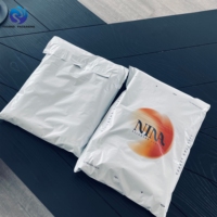 Enveloppe d'expédition en polyéthylène imperméable avec logo personnalisé, pochette de courrier, emballage pour livraisons, sac d'expédition en PE avec poignée