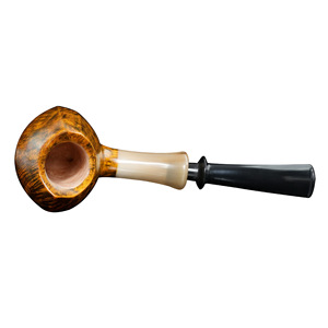 Handmade Briarwood Pipe Freestyle Solid Wood 3mm Filter Core Tobacco Pipe for Men - Product Image 1