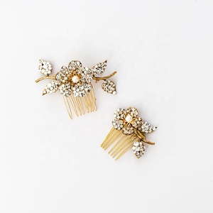 Accessori per Capelli Vintage ed Eleganti, Pettine <span class=keywords><strong>e</strong></span> Fascia per Capelli, Gioielli da Sposa, <span class=keywords><strong>Tiara</strong></span> con Decorazioni per Capelli - Product Image 5