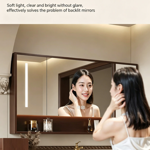 Nuovo Set <span class=keywords><strong>Mobile</strong></span> <span class=keywords><strong>Bagno</strong></span> a Colonna in Stile Cinese, Legno <span class=keywords><strong>Wenge</strong></span> Laccato, Legno di Gomma, Lavabo Integrato in Ceramica - Product Image 5