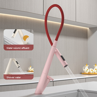 Robinet de cuisine en laiton à montage sur plan, flexible, rotatif à 360 degrés, monocommande, installation monotrou, robinet de salle de bain