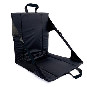 Folding Beach Chair with Adjustable Strap Comfortable Sports Field <b>Cushion</b> Suitable for Camping Outdoor Hiking - Product Image 1