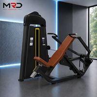 Machine de presse à épaules assise réglable à charge par poulie pour l'entraînement des deltoïdes, équipement de fitness en acier durable