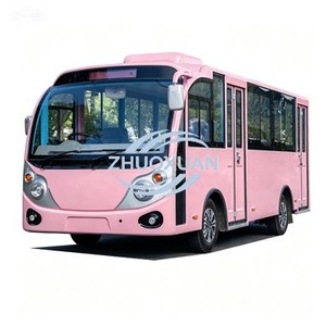 Autobús eléctrico cerrado de alta calidad con 23 asientos y aire acondicionado para zonas turísticas - Product Image 1