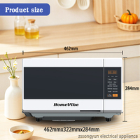 Oven penggorengan udara Digital, tampilan kaca Digital multifungsi elektrik otomatis untuk penggunaan di rumah