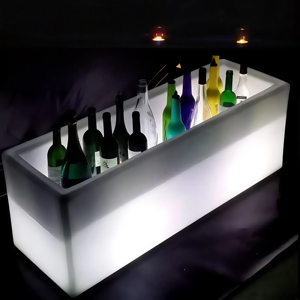 Cubo de hielo para discotecas, cubo de hielo para DJ, con luz brillante, soporte para botella de cerveza, para eventos al aire libre, cubo de hielo led para champán - Product Image 5