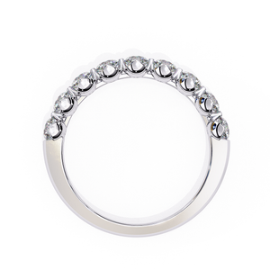 Designer Silver Diamond Band <b>Ring</b> for Women Stylish Finish Simple Daily Wear Jewelry Gift - Product Image 4