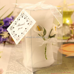 Bella festa di nozze decorazione per le vacanze Souvenir personalizzare Logo Calla giglio eleganza <span class=keywords><strong>vaso</strong></span> a forma di candela - Product Image 6