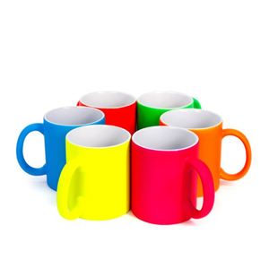 11Oz Sublimation Stoneware Ceramic <b>Mug</b> Heart Handle Color Changing Glossy Matt Finish AA Grade American Style - Product Image 2