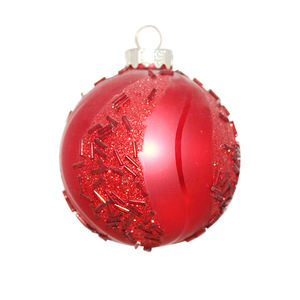 Boules <span class=keywords><strong>de</strong></span> verre <span class=keywords><strong>de</strong></span> noël ornements peints suspendus décoration pendentif imprimé boules fournitures décor pour arbre vacances guirlande <span class=keywords><strong>de</strong></span> pâques - Product Image 4